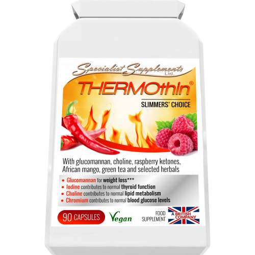 THERMOthin Natural Slimming Supplement 90 capsules: Herbal fat burner, energy support and weight loss supplement   